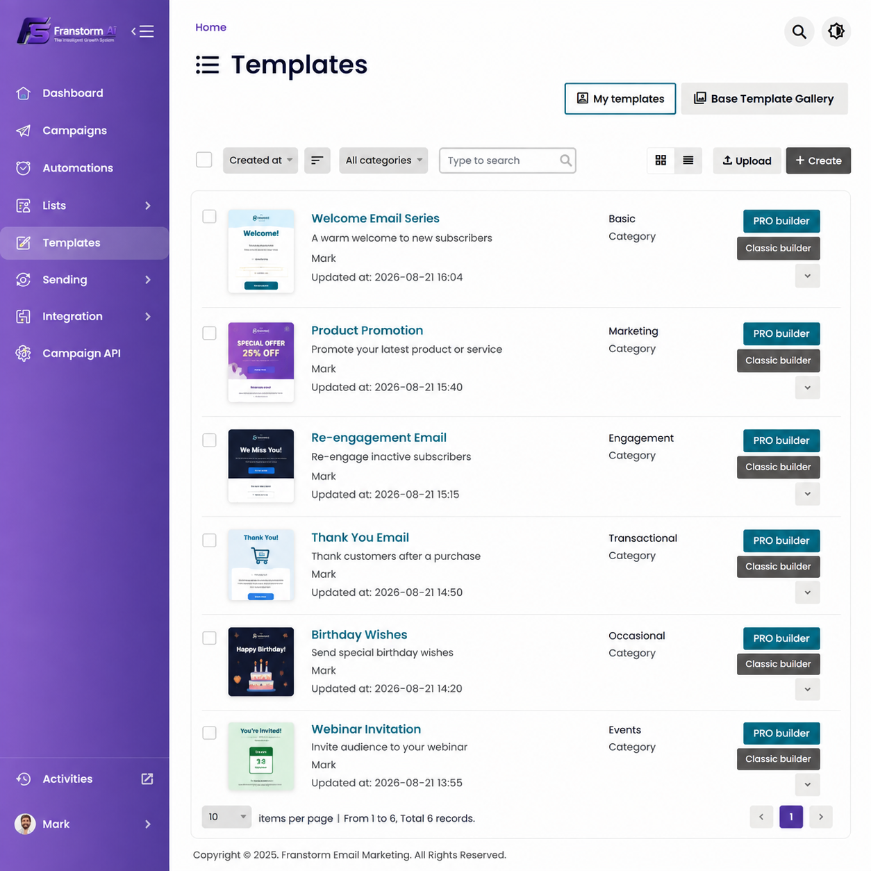Email Templates